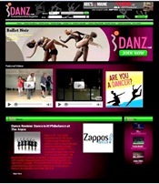 iDANZ Website Screen Shot
